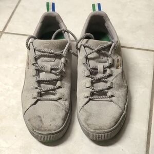 Puma Suede "Big Sean" Gray Leather Sneakers